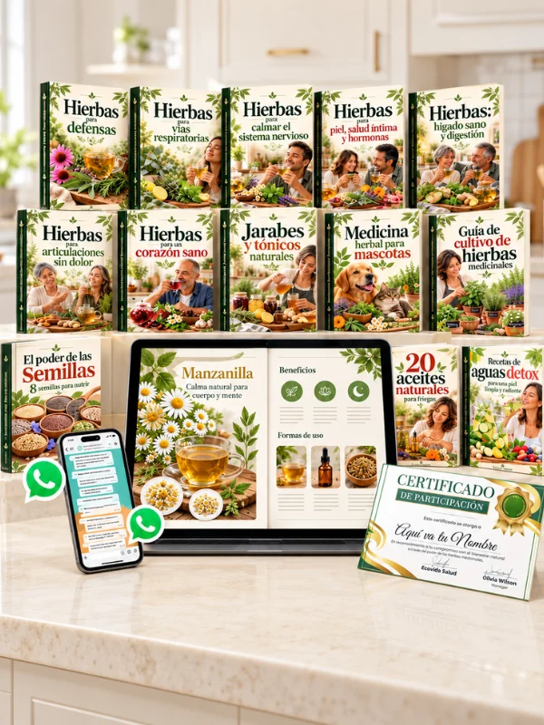 Mega Pack EcoVida Natural con 13 ebooks, acceso digital, comunidad y certificado