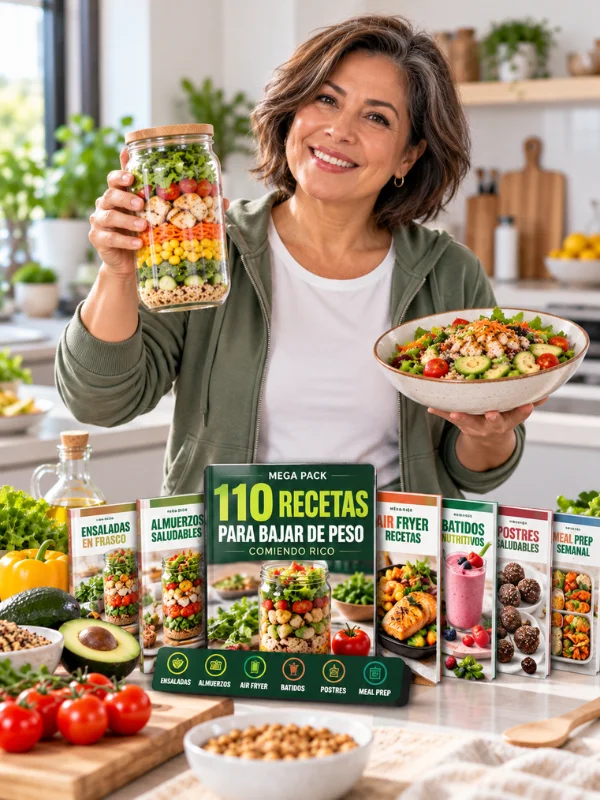 Mega Pack con 110 recetas saludables para organizar comidas variadas