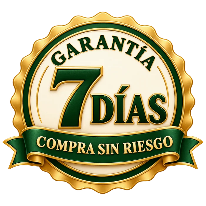 Sello de garantía de 7 días y compra sin riesgo