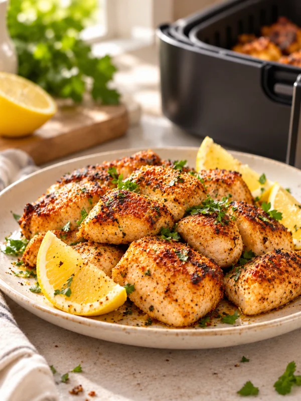 Pollo al limón y paprika en Air Fryer