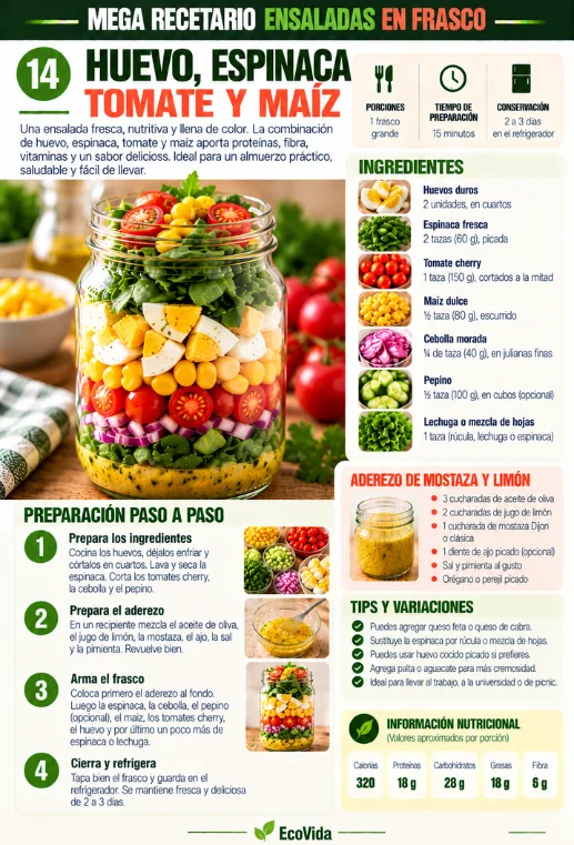 Ficha interior con información nutricional