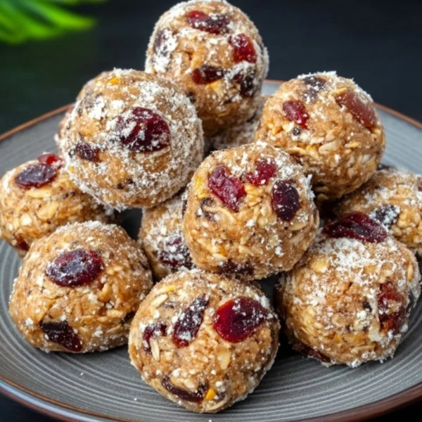 Bolitas de avena y frutos secos