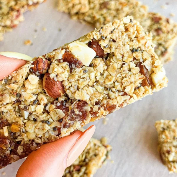 Barra de cereal y almendras