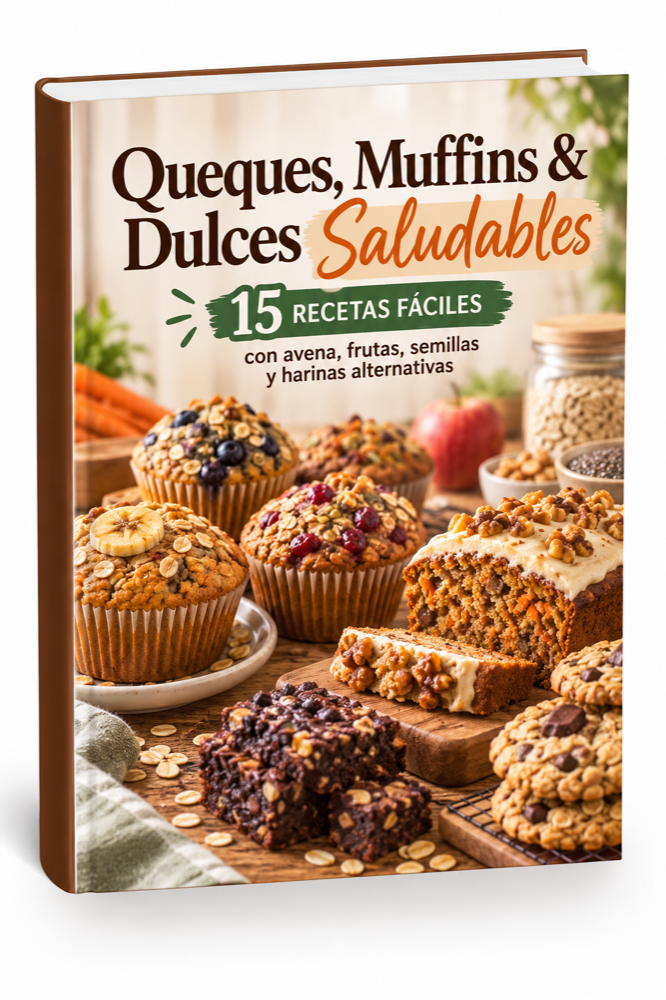 Queques, Muffins y Dulces Saludables